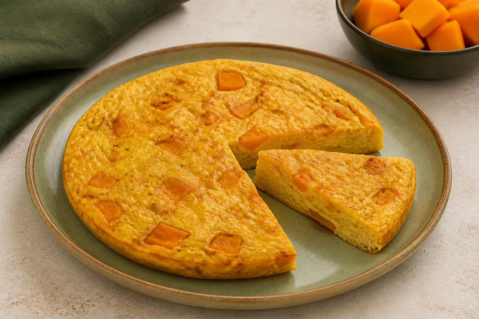 Omelete de Forno com Abóbora