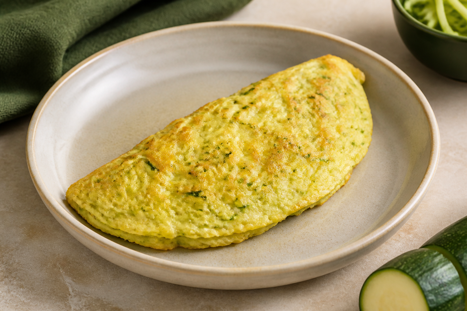 Omelete Macia de Ovo e Abobrinha
