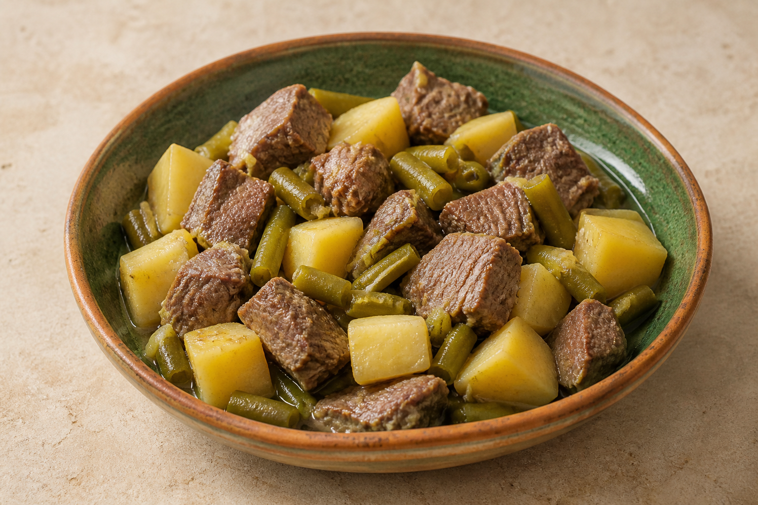 Patinho com Batata e Vagem