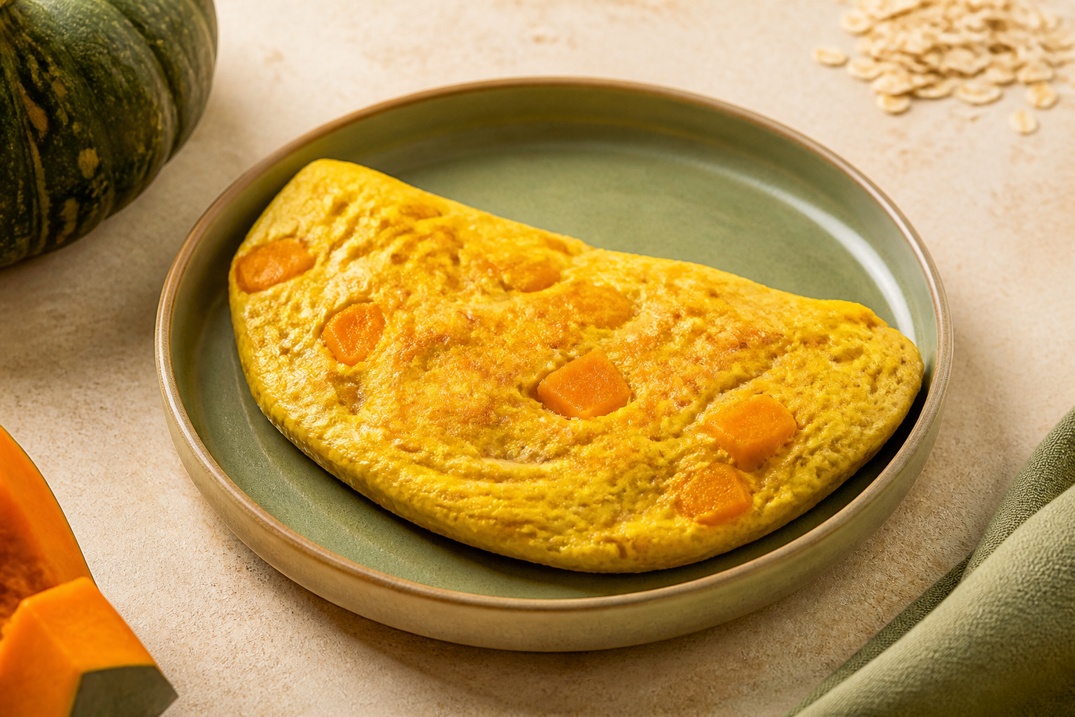 Omelete Energético de Aveia e Abóbora