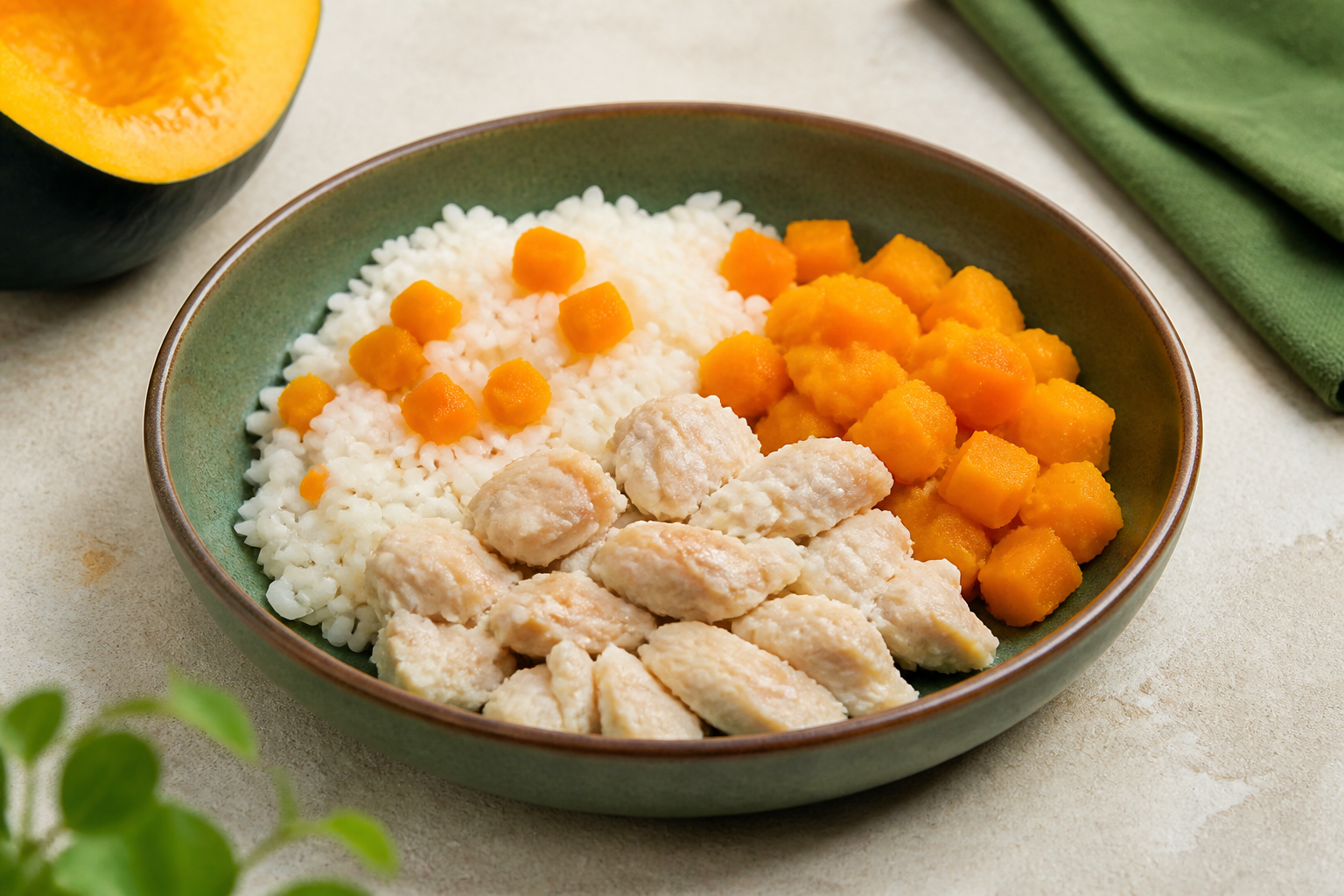 Tilápia com Arroz e Abóbora