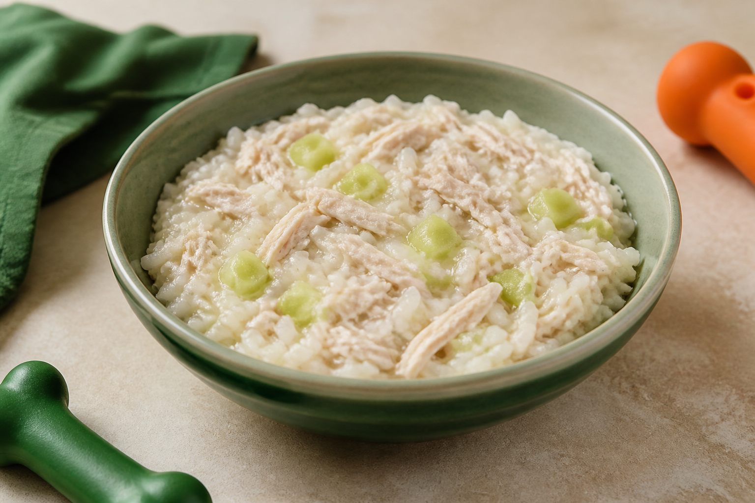 Papinha de Peru, Arroz e Chuchu
