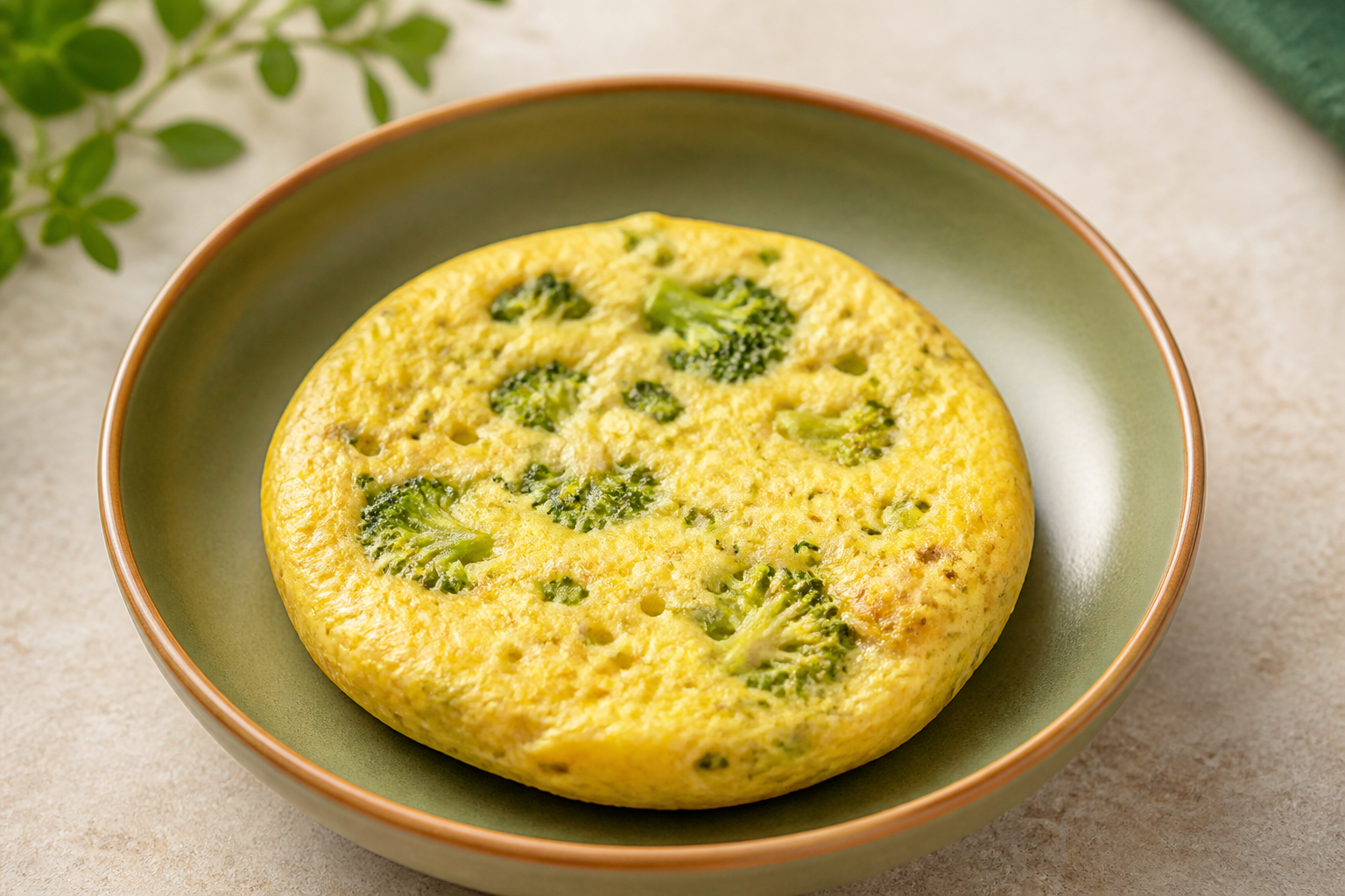 Omelete Assada de Ovo e Brócolis