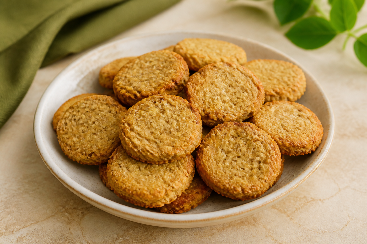 Biscoito Crocante de Banana e Aveia