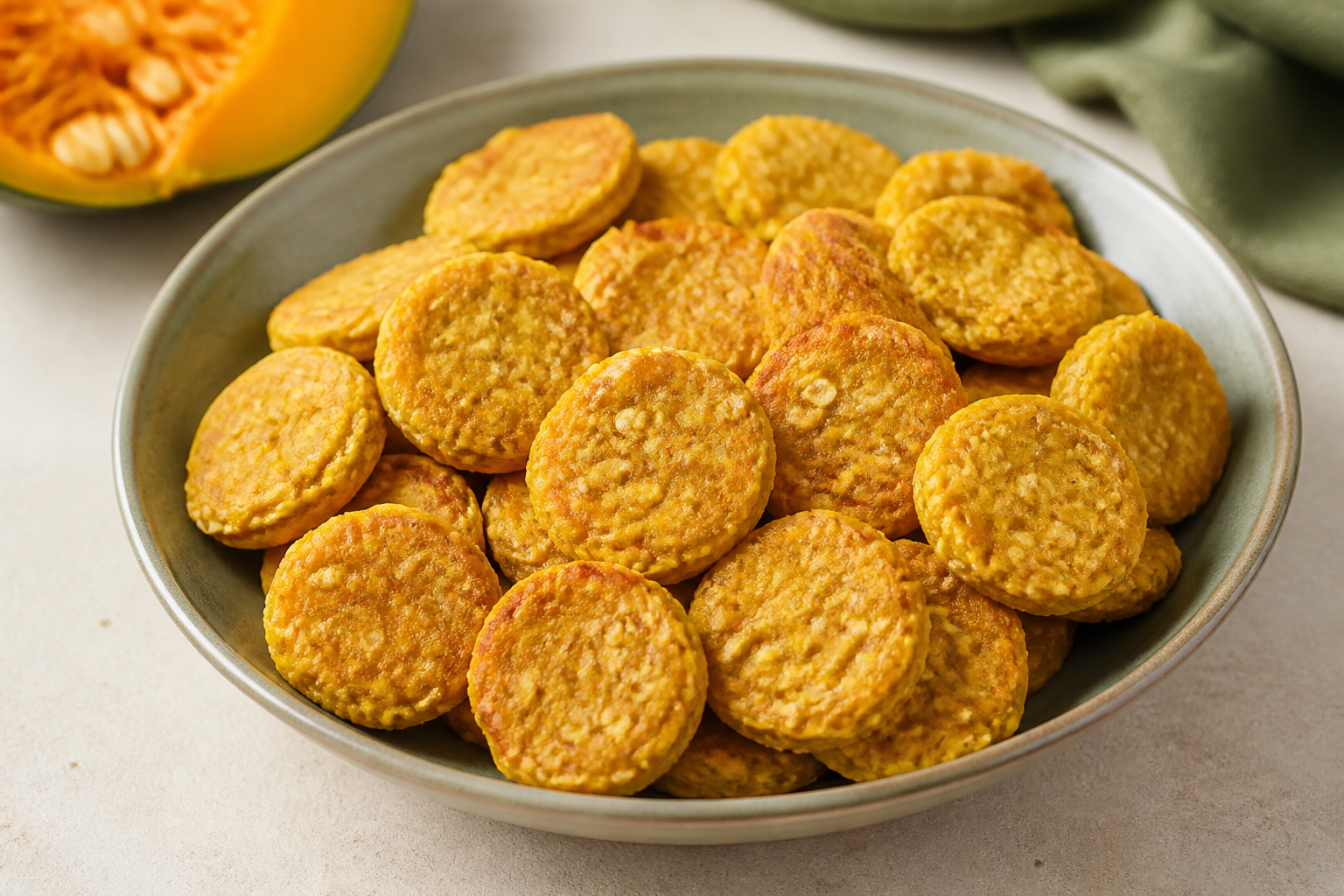 Mini Biscoitos de Abóbora e Ovo