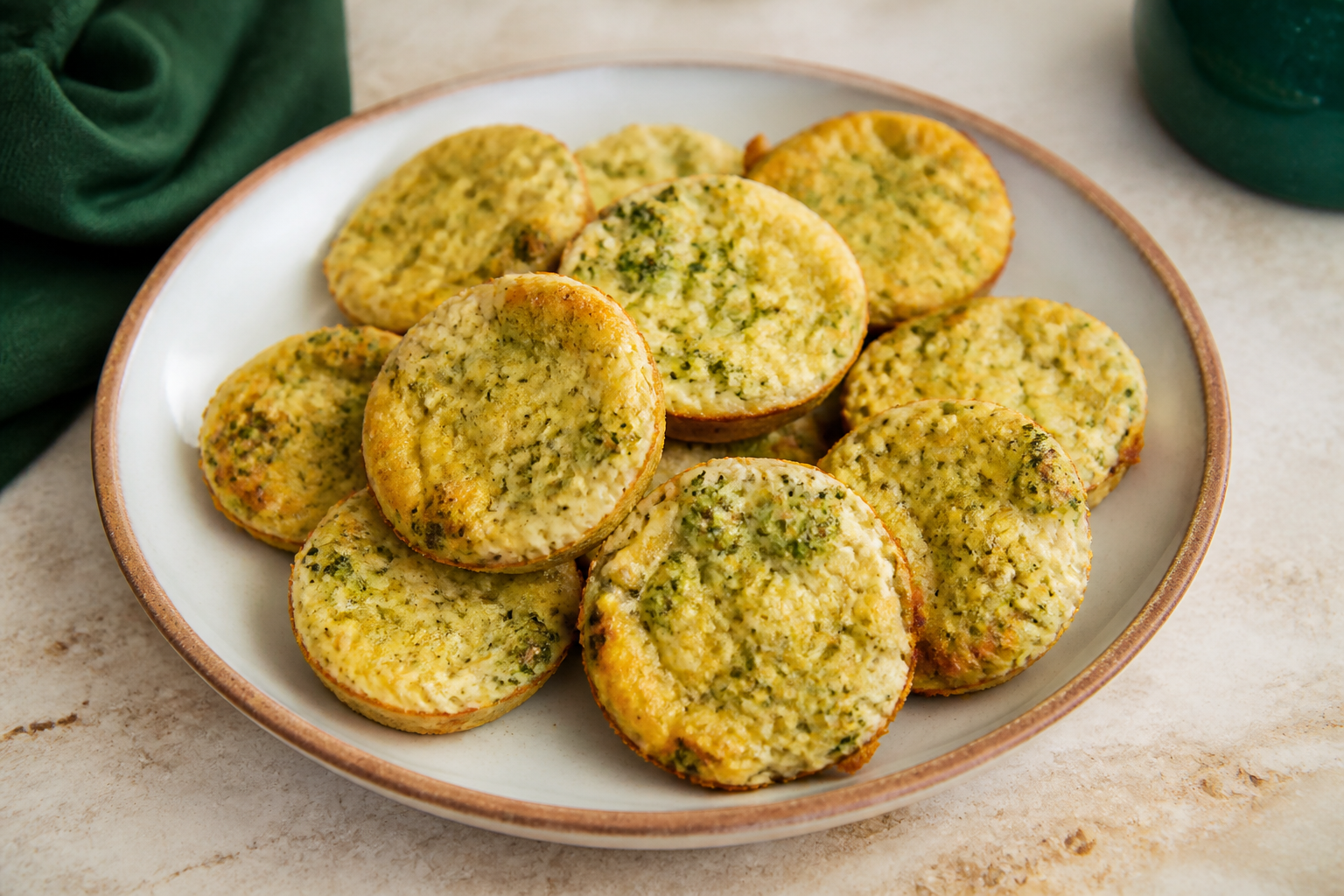 Mini Omeletes de Brócolis